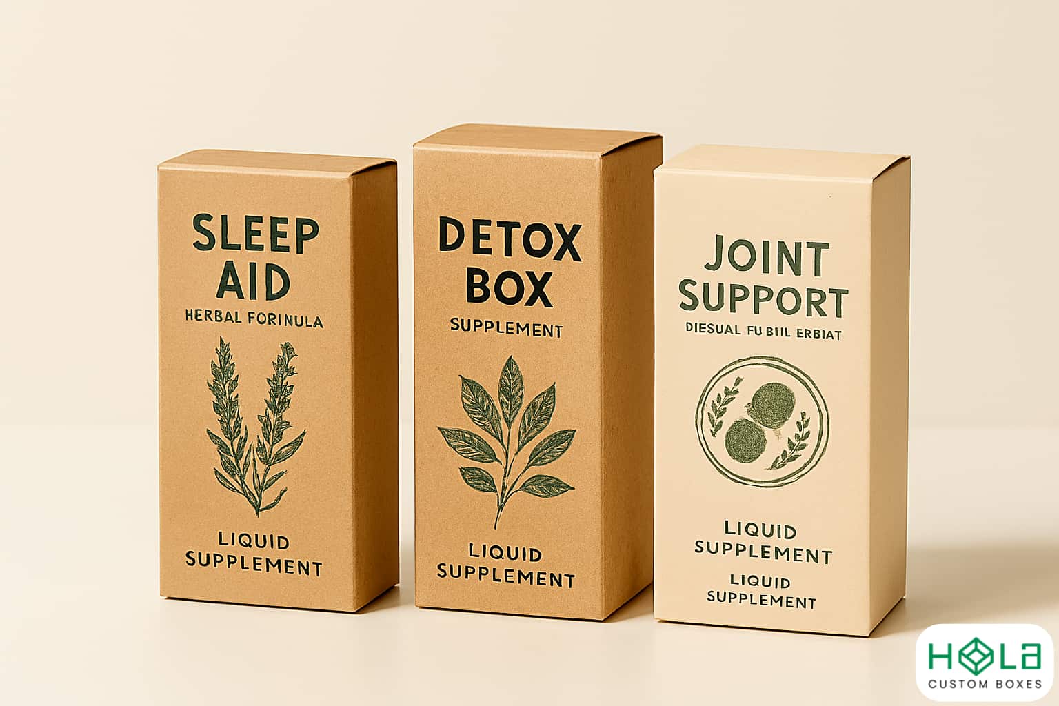 custom liquid supplement boxes